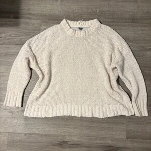Aerie oversized knit crewneck wool sweater